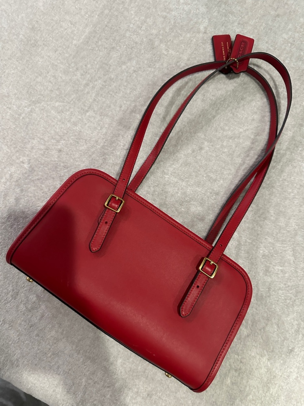 Coach Ruby red swing zip